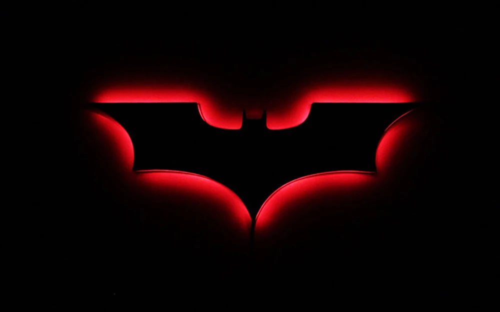 Creative 3D Bat Wall Lamp RGB LED Bedside Gaming Room Bar Decorative Light with Remote Control for Bedroom Living Room Porch