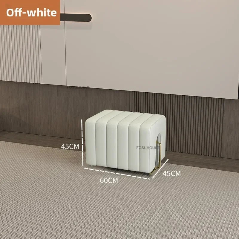 Nordic Luxury Hallway Ottoman Bench – Bedroom End & Shoe Cabinet Bench