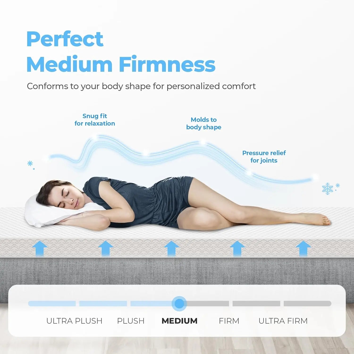 8 Inch Twin Cooling Gel Memory Foam Mattress Medium Firm CertiPUR-US Certified Foam Mattress in a Box Enhanced Pressure Relief R