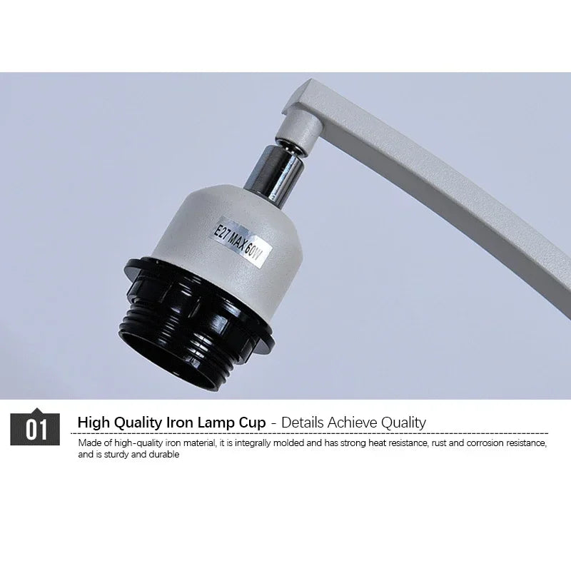 OULALA Nordic  Fishing Floor Lamp Modern Family Beside The Sofa LED Decorative Standing Light