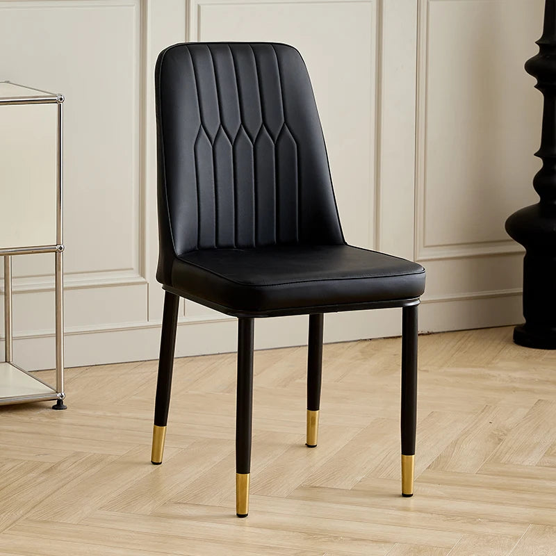 Luxury Accent Leisure Chair – Wrought Iron Upholstered Tea Chair