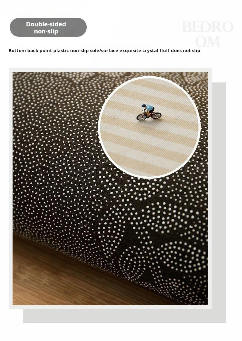 VIKAMA Semi-Circular Line Floor Mat, Anti-Slip Indoor And Outdoor Entrance Door Mat, Home Decoration, Living Room Area Carpet