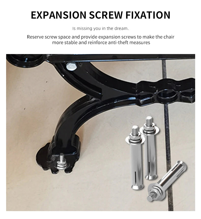 High Quality Outdoor Metal Bench Garden Park Chair with Environmental Protection Plastic Wood Wave Shape