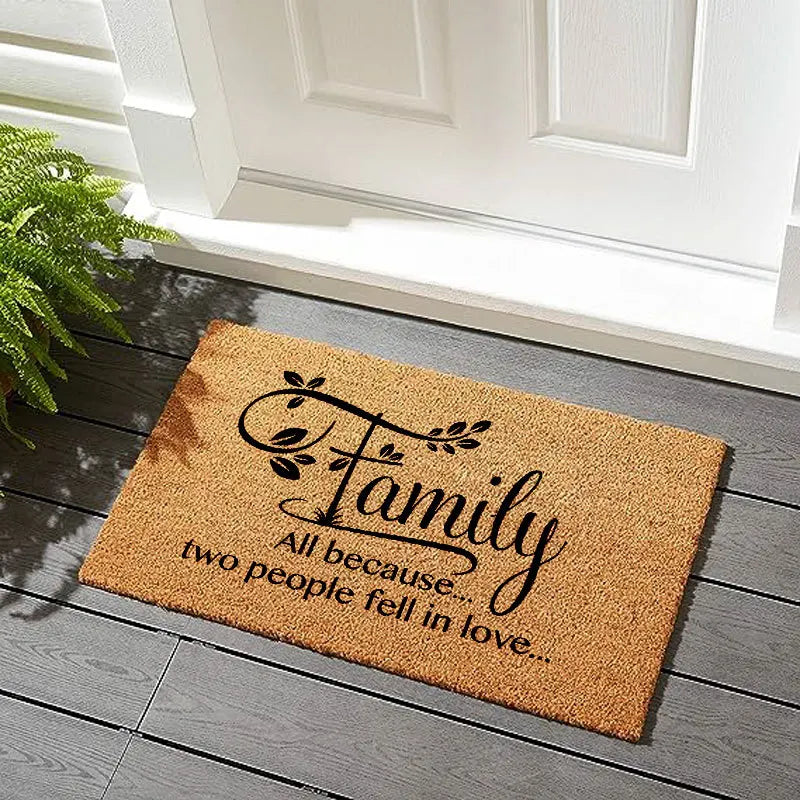 VIKAMA Anti-Moisture Coconut Palm Floor Mat, Anti-Slip Entrance Welcome Mat, Kitchen Balcony Carpet, Home Decoration