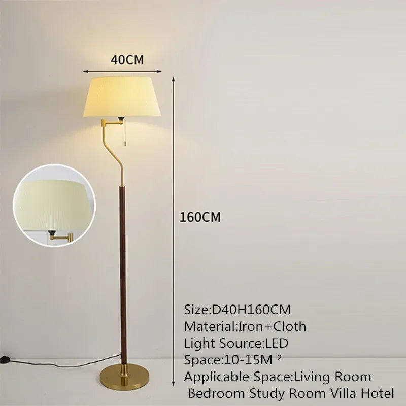 DORIAN Contemporary Floor Lamp Luxury Living Room Bedroom Study Villa Hotel LED Retro Creativity Decorative Standing Light