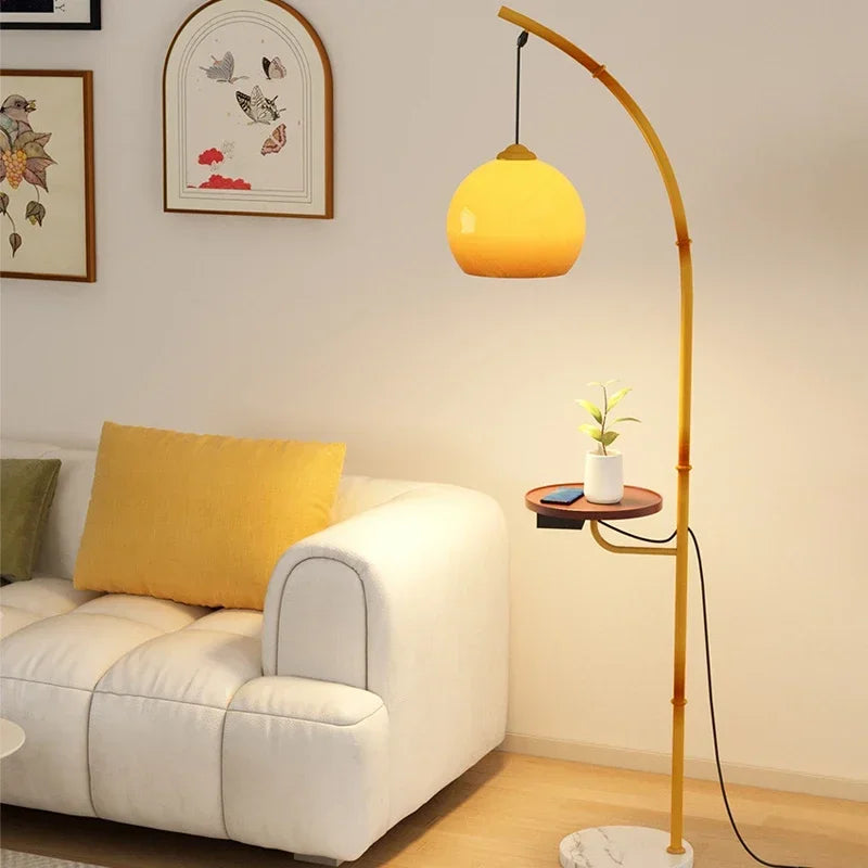 OUTELA Nordic Floor Lamp Modern Family Iiving Room Bedroom Homestay Creativity  LED  Decorative Standing Light