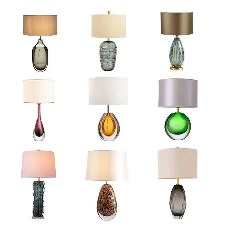 Nordic Glaze Table Lamp Modern Art Iiving Room Bedroom Study Hotel LED Personality Originality Desk Light
