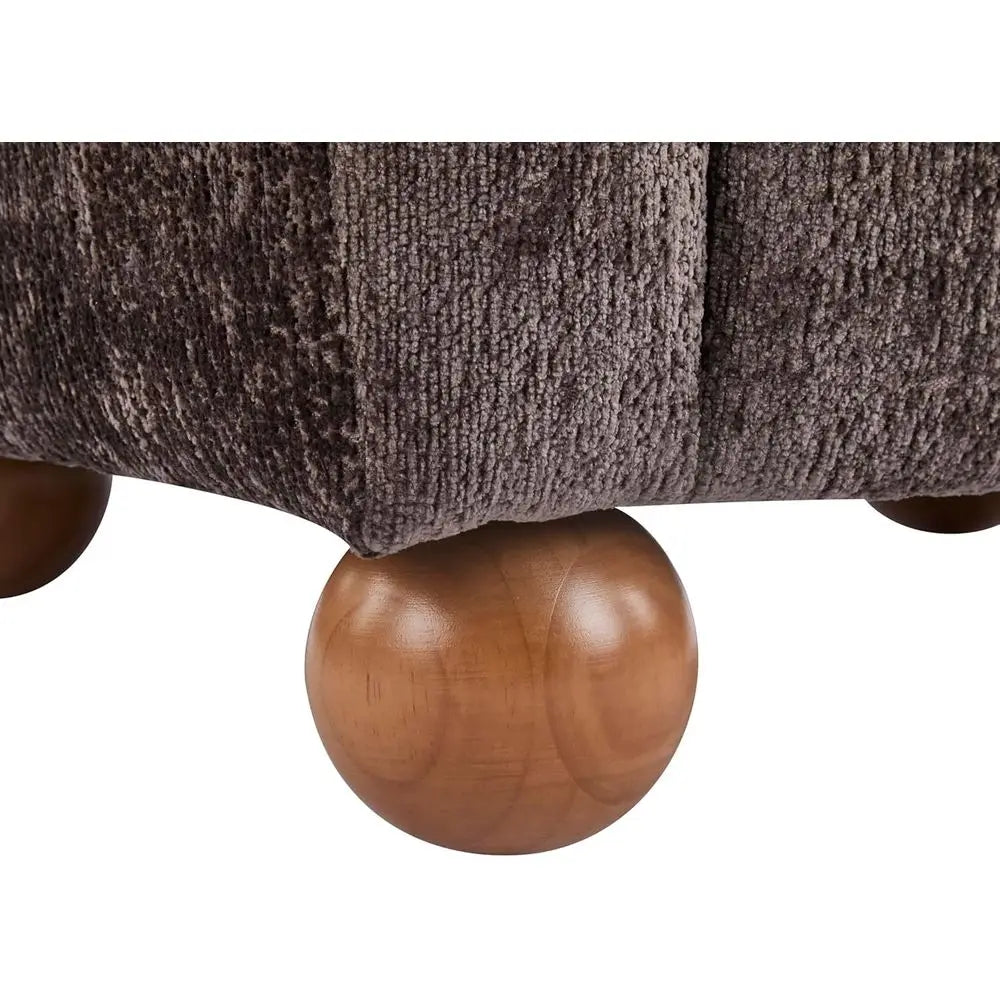 Wingback Accent Chair – Upholstered Armchair with Curved Back & Wood Legs