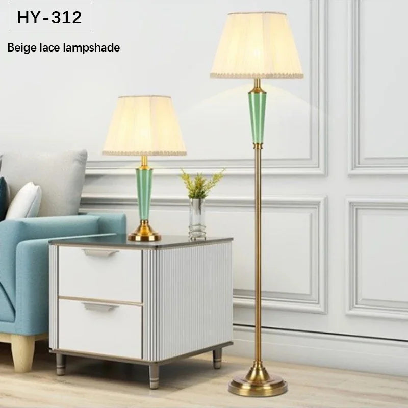 GISELLE Modern Ceramics Floor Lamps Standing LED Creative American Luxury Fashion Table Light For Home Living Room Bedroom