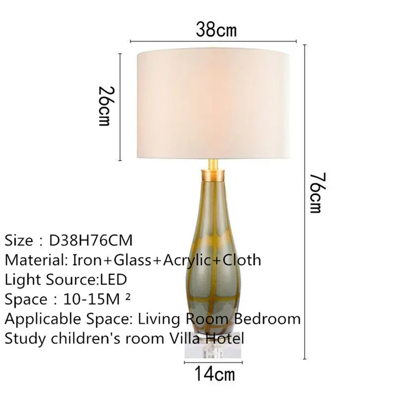 Contemporary Luxury Table Lamp LED Personality Creativity Living Room Bedroom Study Villa Hotel Bedside Household Desk Light