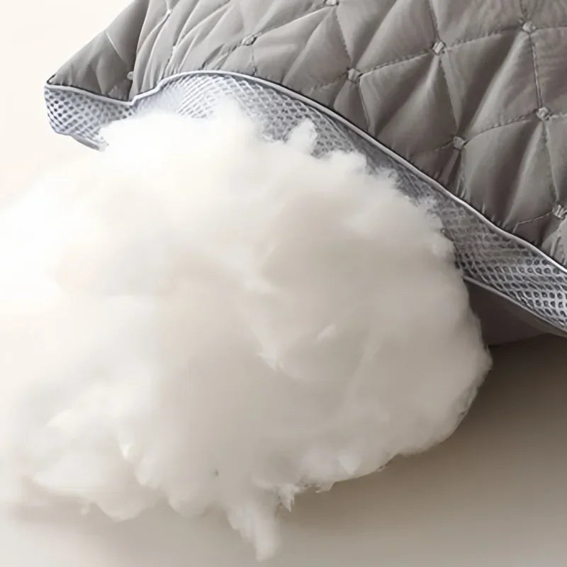 Orthopedic Pillow for Cervical Support & Sleep Aid High Resilience Non-Collapsing Core Student Single Pillow Home/Dorm/Hotel Use