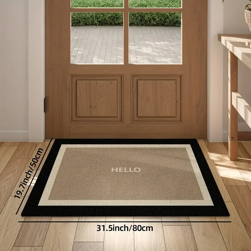 VIKAMA Absorbent Non-Slip Doormat Entry Floor Mat European-Style Simple Entry Door Wear-Resistant Rub-Resistant Doormat