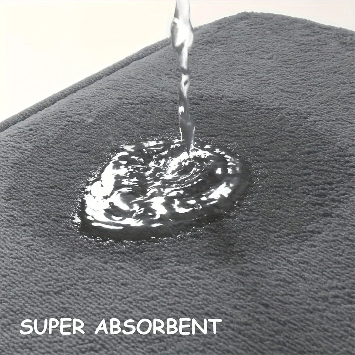 Simple kitchen floor mat L-shaped absorbent carpet restaurant non-slip foot mat home flannel anti-fall floor mat