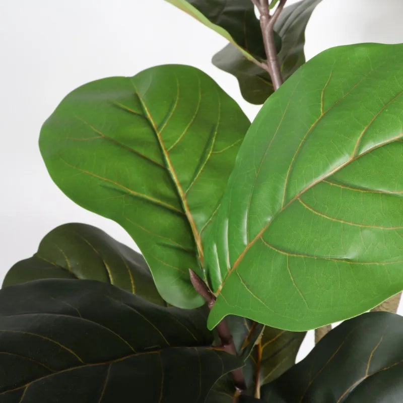 Real Touch Fake 6FT Artificial Fiddle Leaf Fig Tree Indoor Plant 1pc Set For Home Office Living Room Corner Decoration