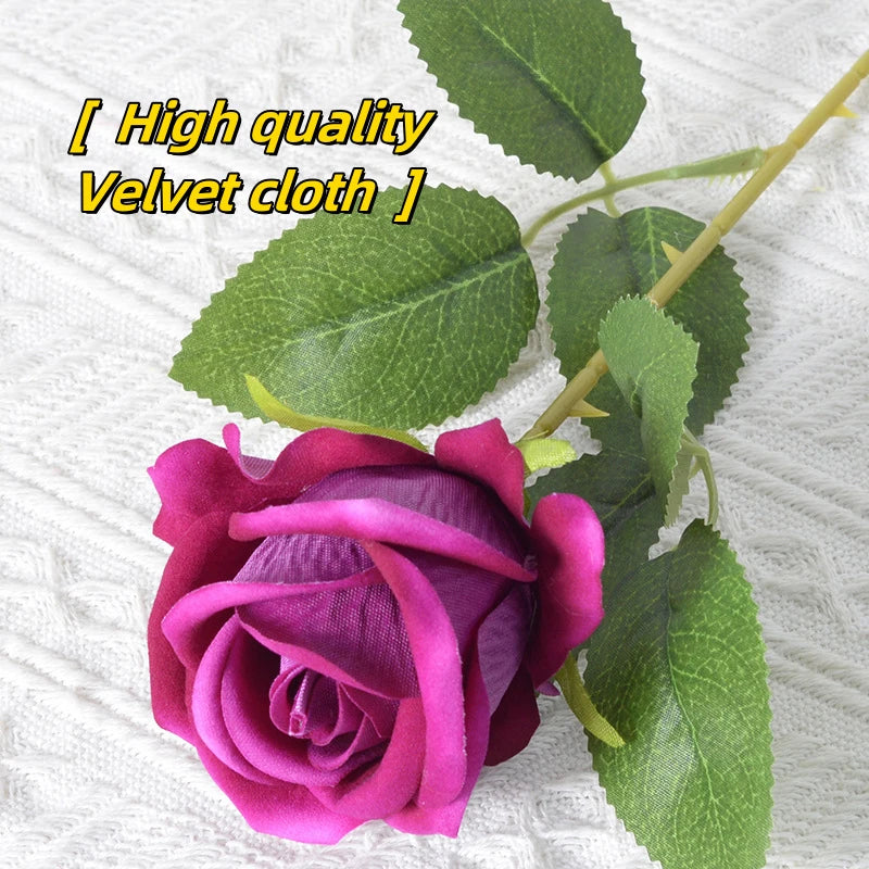 Artificial Rose Stems – 51cm Decorative Flowers (1 / 3 / 5 / 10 Pack)